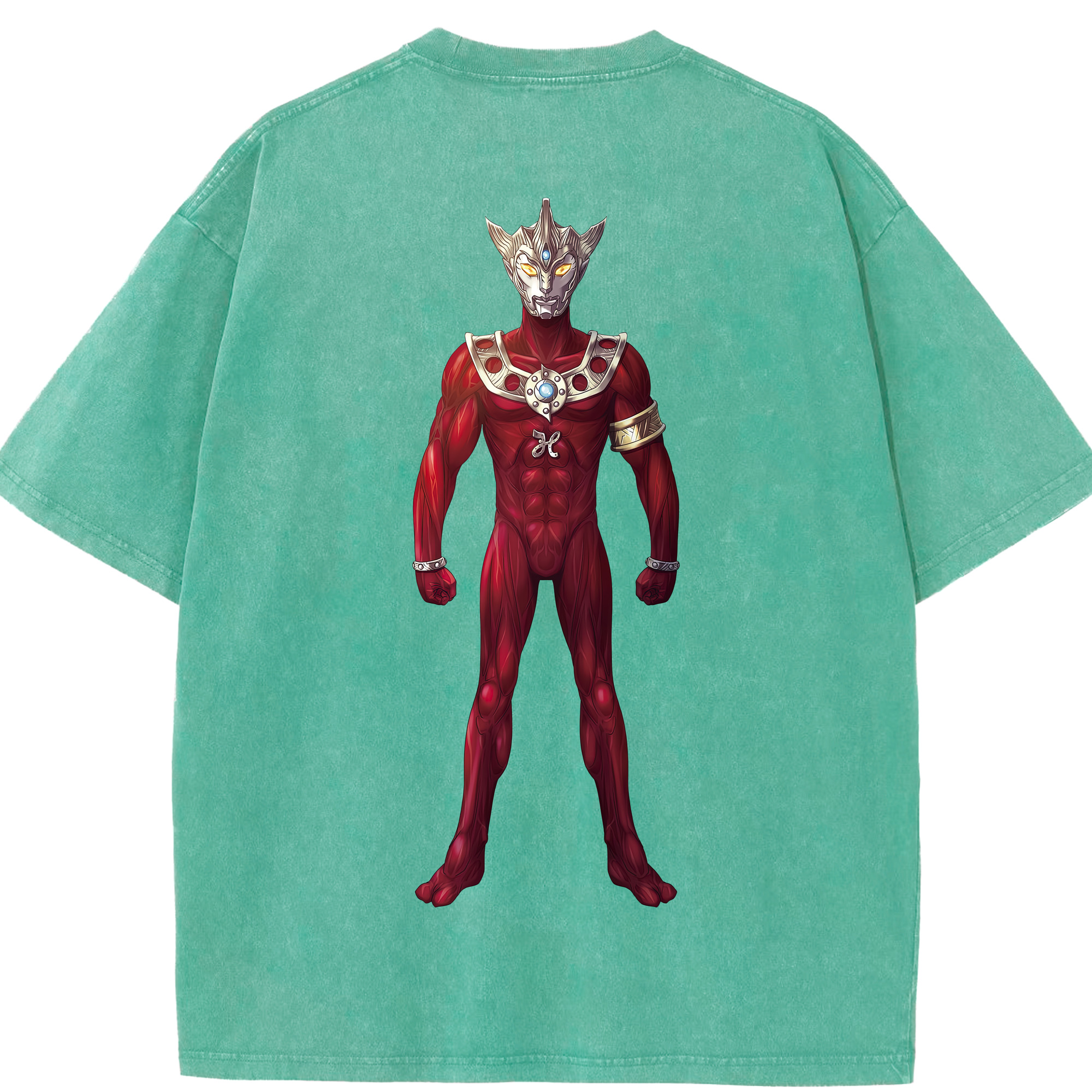 （画像用） ウルトラマン Ultraman 綿100% ヴィンテージ風 半袖Tシャツ（背面プリント）